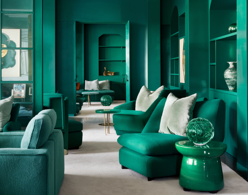 salon vert émeraude
